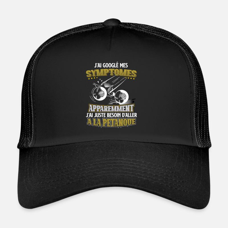 Symptômes Pétanque Casquette trucker 