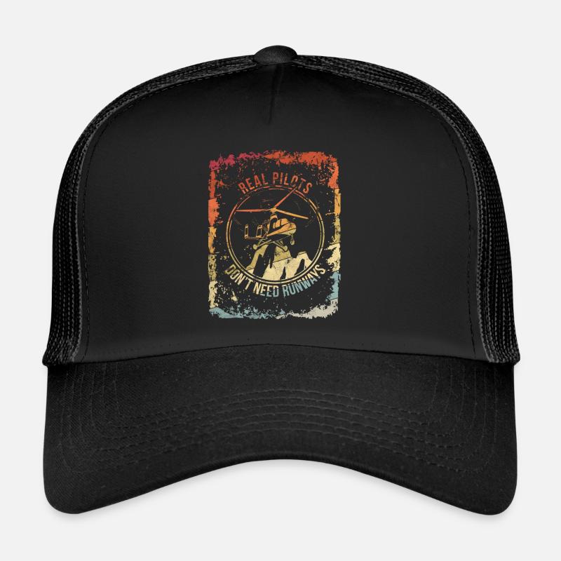 Helikopter Hubschrauber Pilot Trucker Cap