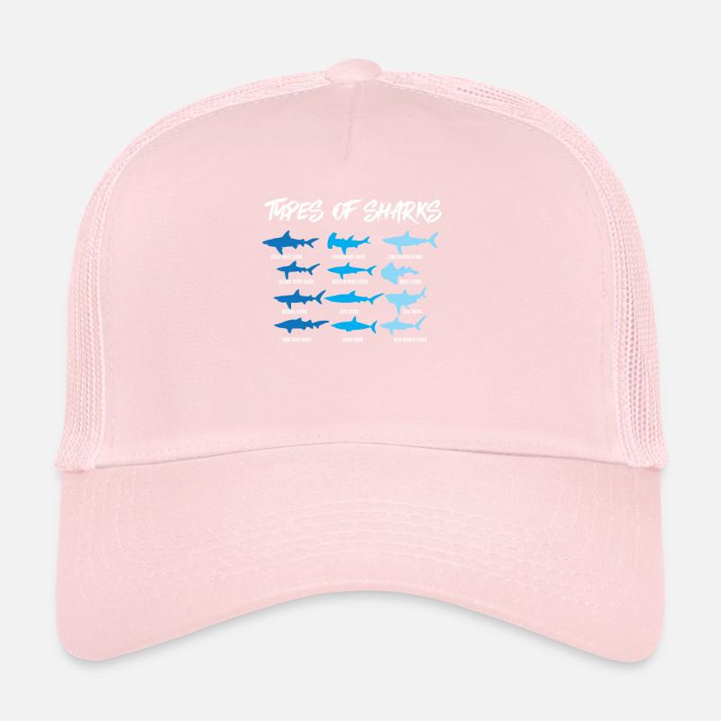 Requin Espèces de sharks, requin-marteau,bâche Casquette trucker 