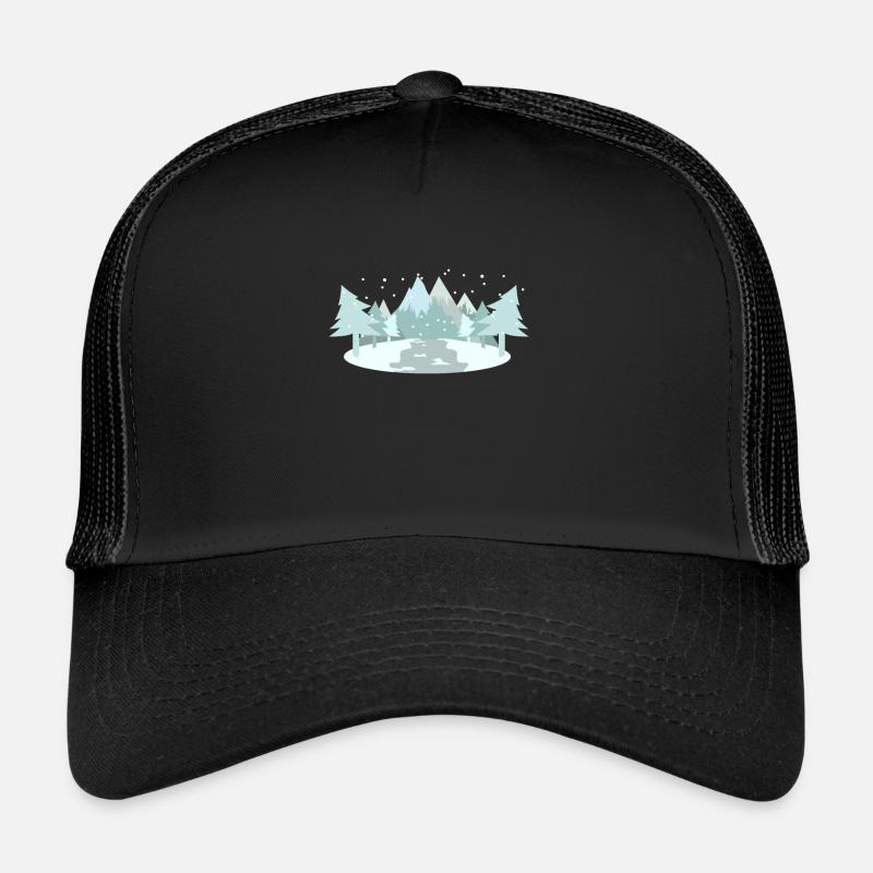 Winter forest design for nature lovers Trucker Cap