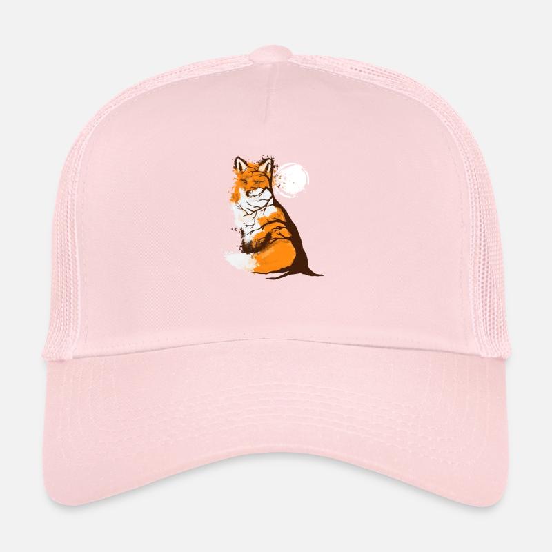 Conception d'automne de renard roux pour les amoureux de la faune Casquette trucker 