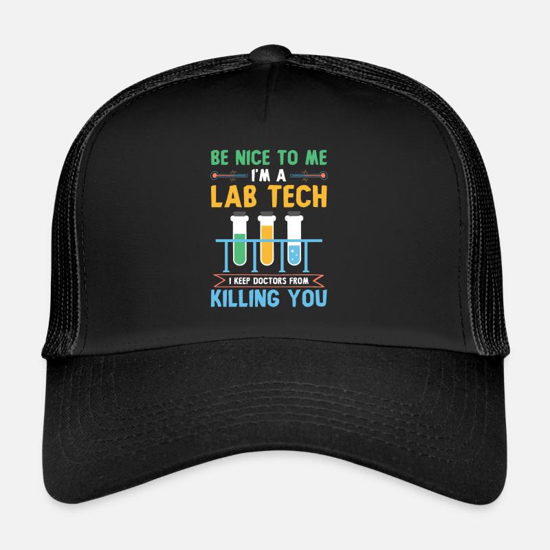 Science laboratoire science disant - Casquette trucker  - noir/noir
