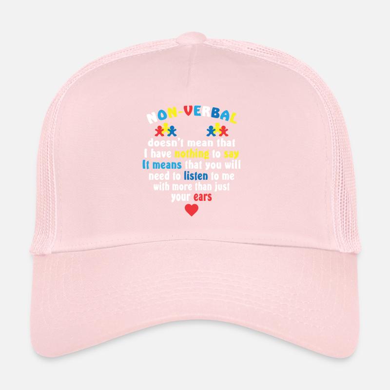 Moyens non verbaux dont vous aurez besoin de m'écouter Casquette trucker 