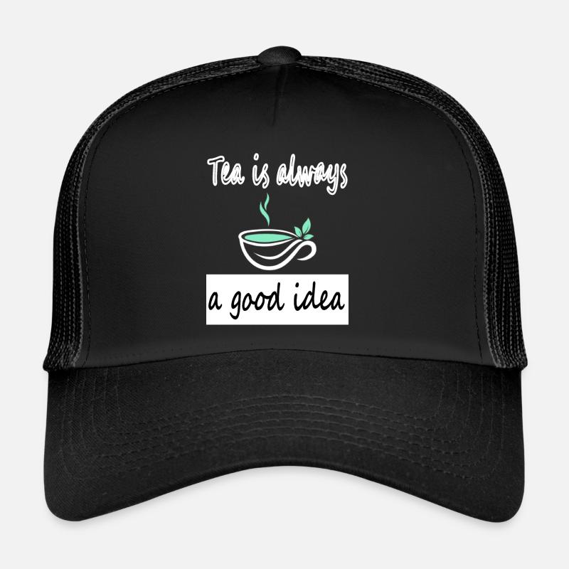 Tea drinking tea drinker gift cup green tea Trucker Cap