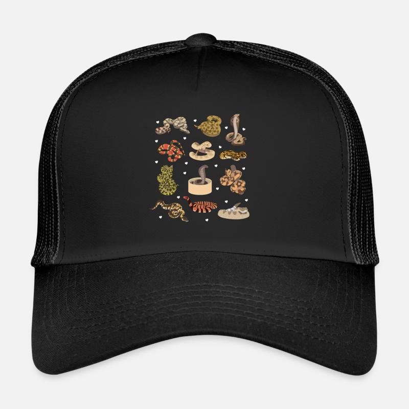 snakes - Trucker Cap - black/black