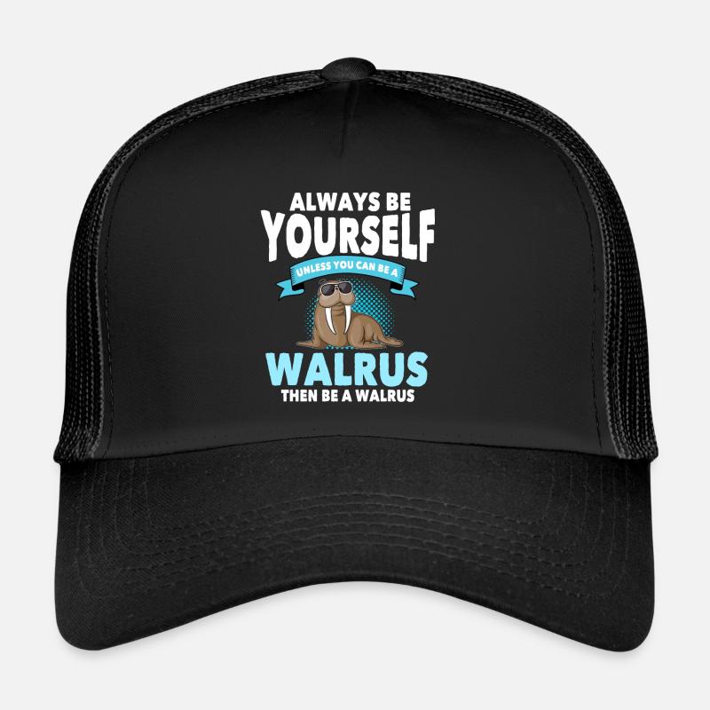 Walrösser - Trucker Cap - Schwarz/Schwarz
