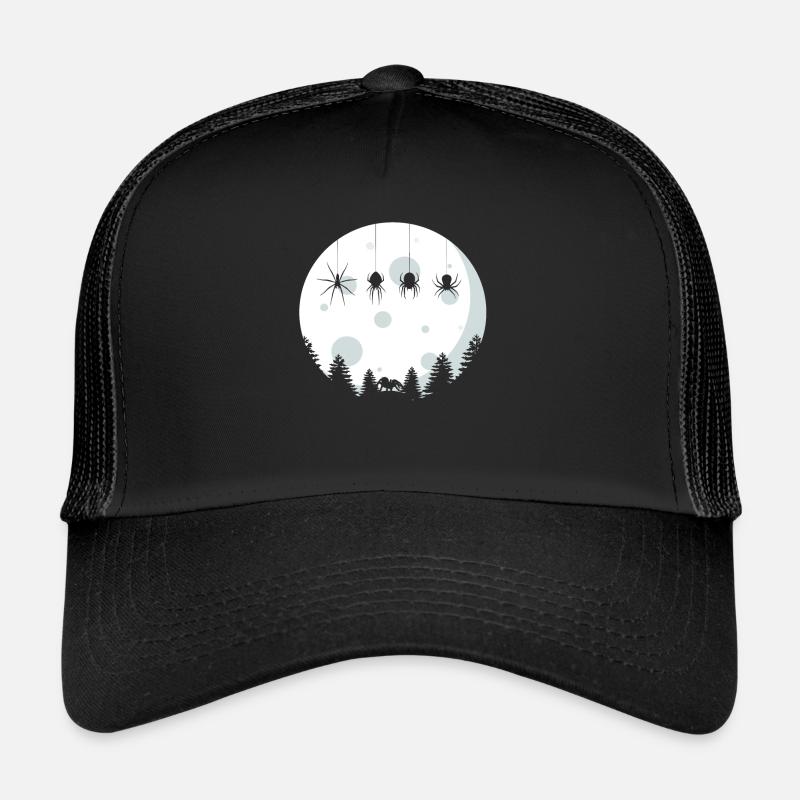 Les araignées - Casquette trucker  - noir/noir