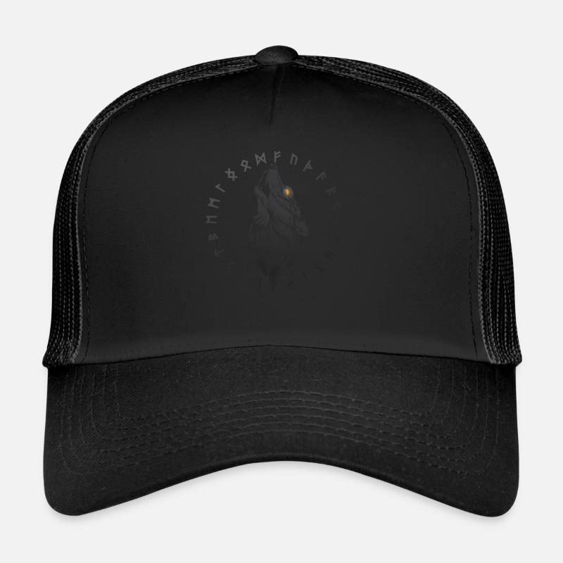 Viking Wolf, Odin Nordic Animals Trucker Cap