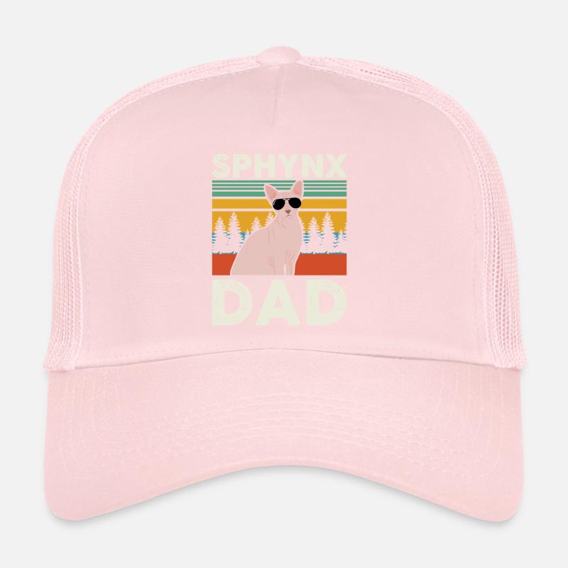 Sphynx papa | Sphinx chat cadeau propriétaire de chat Casquette trucker 