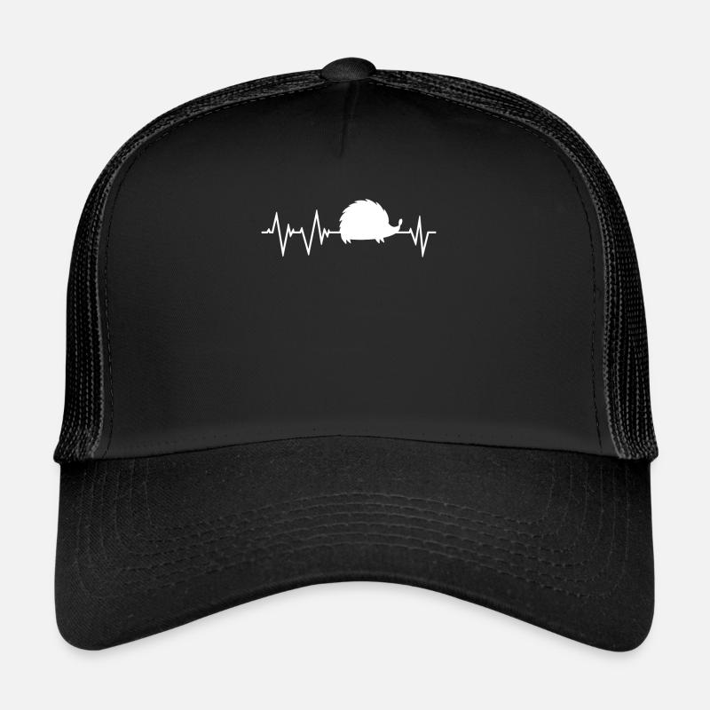 Hedgehog heartbeat Trucker Cap
