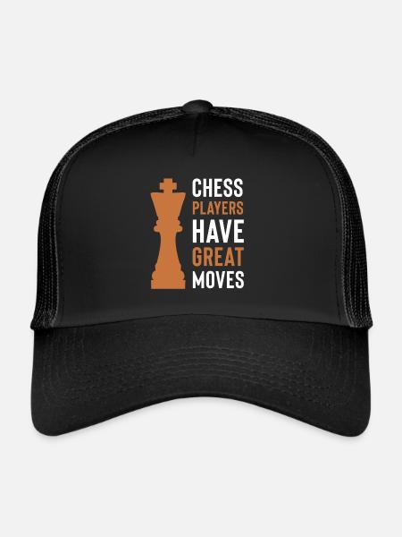 Spiel Schach Spieler - Trucker Cap - Schwarz/Schwarz