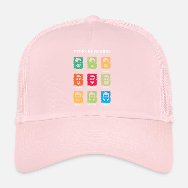 Types of Beards, Beard Bearers Gift, Beard Trucker Cap