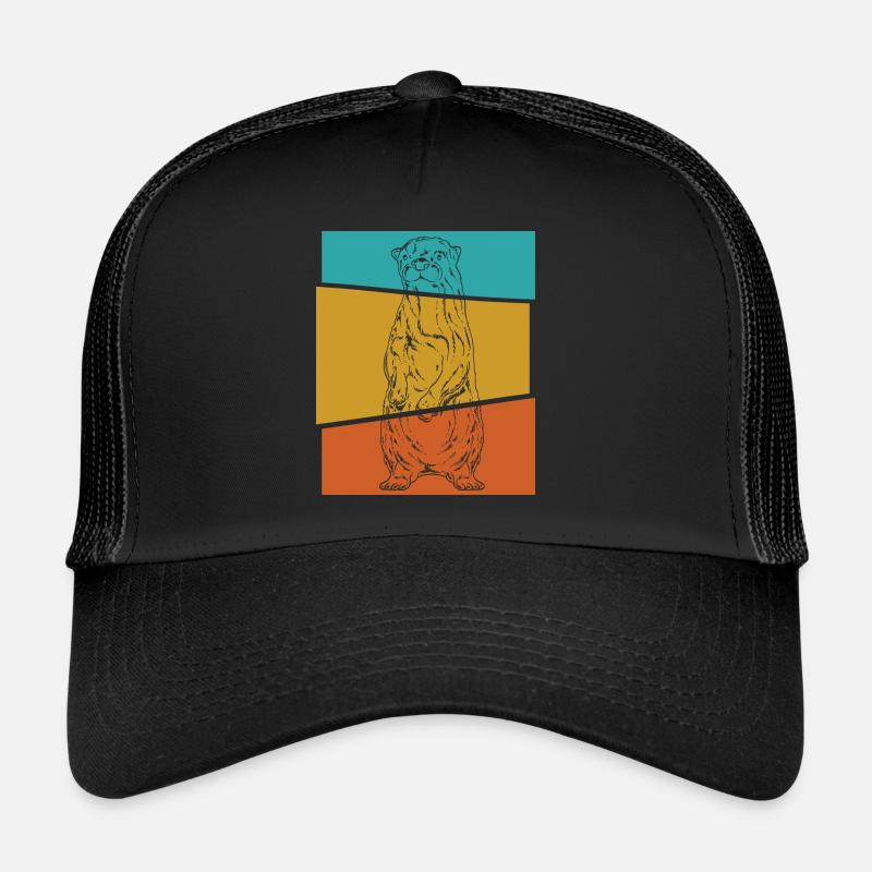 Otter - Trucker Cap - Schwarz/Schwarz