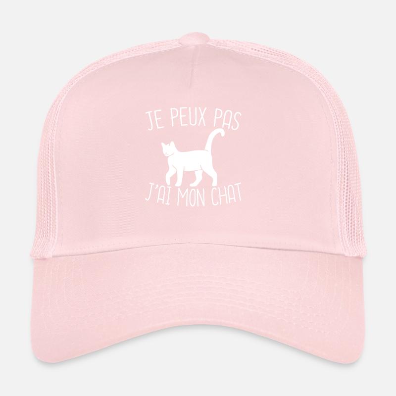 Je Peux Pas J'Ai Mon Chat Casquette trucker 