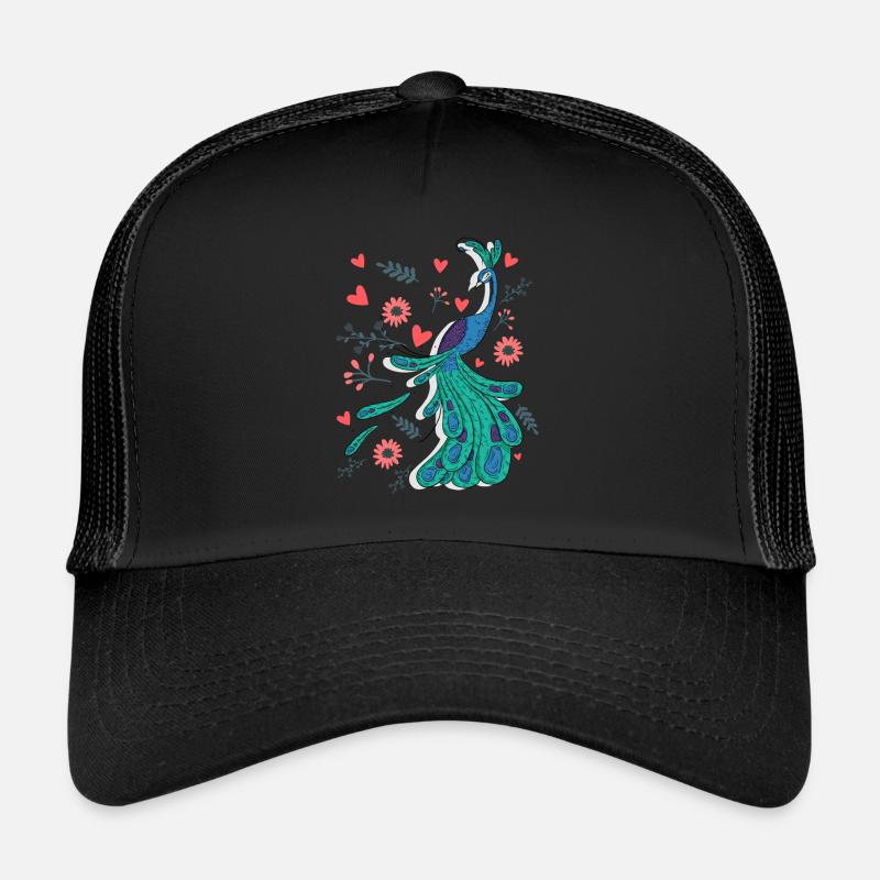 Pfau - Trucker Cap - Schwarz/Schwarz