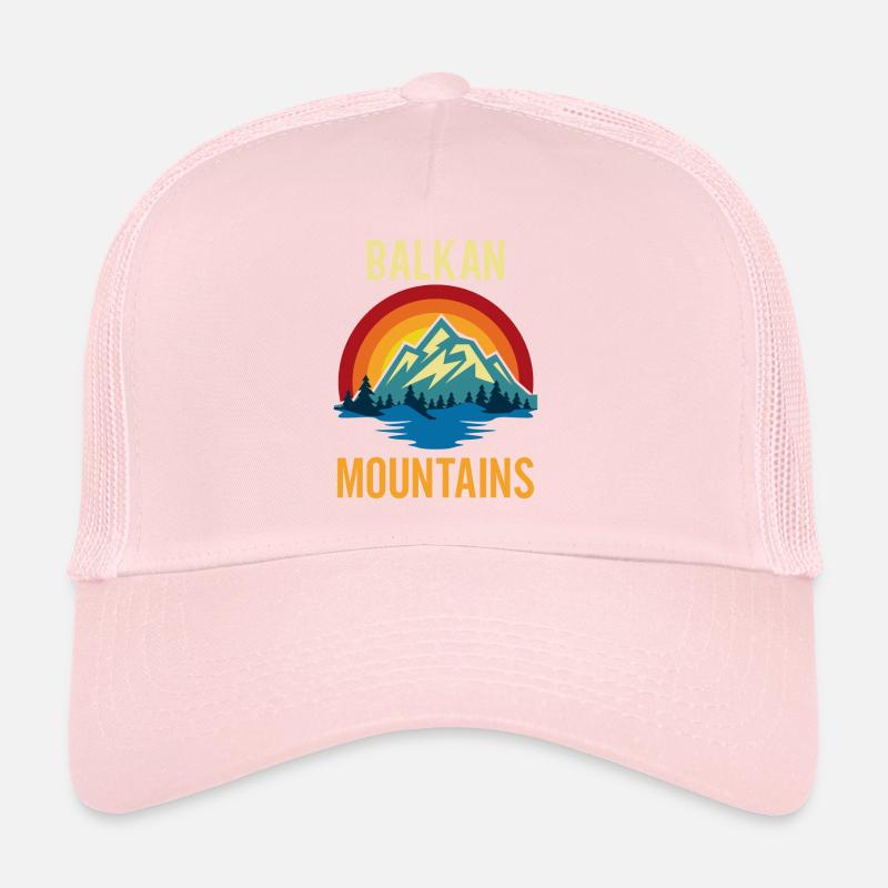 Balkan Mountains Sunset Trucker Cap