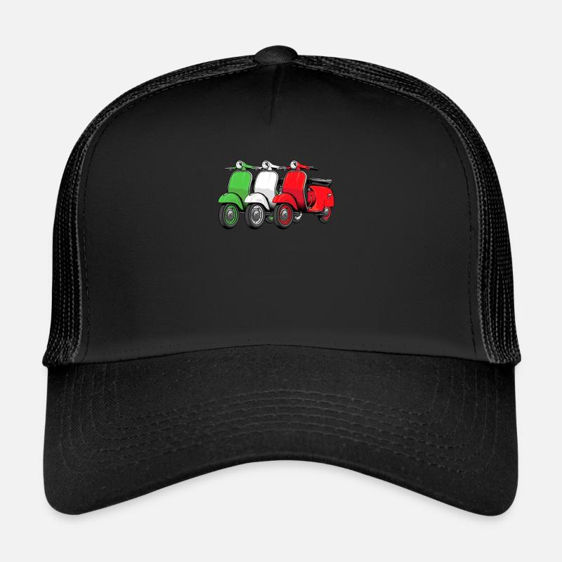 Scooter scooter mobylette scooter - Casquette trucker  - noir/noir