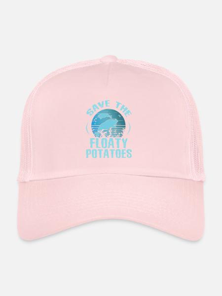 Save The Floaty Potatoes Manatee La protection des animaux - Casquette trucker  - rose pâle - Devant