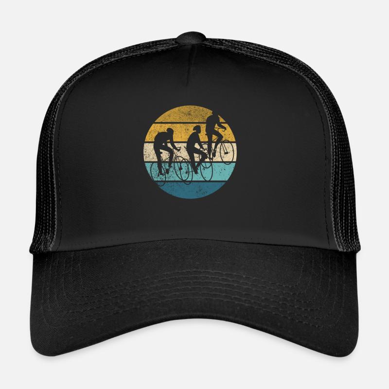 Retro Cyclisme Vintage Cyclotourisme Cyclotourisme Casquette trucker 