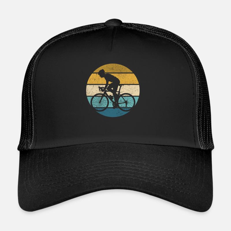 Cyclisme Cyclisme - Casquette trucker  - noir/noir