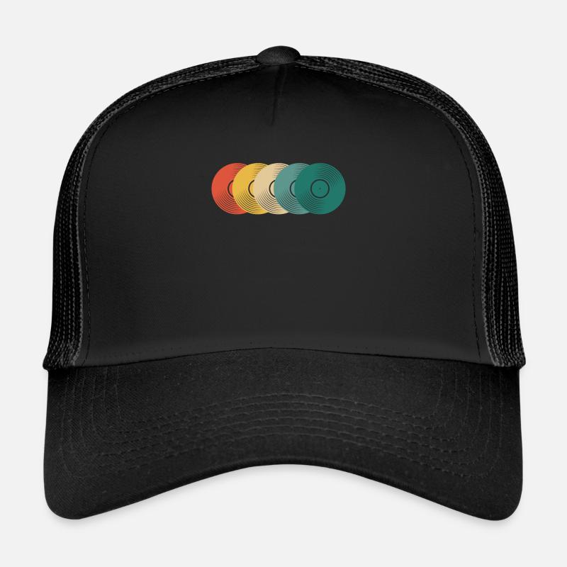Rétro Vinyle Collectionneur de disques Casquette trucker 