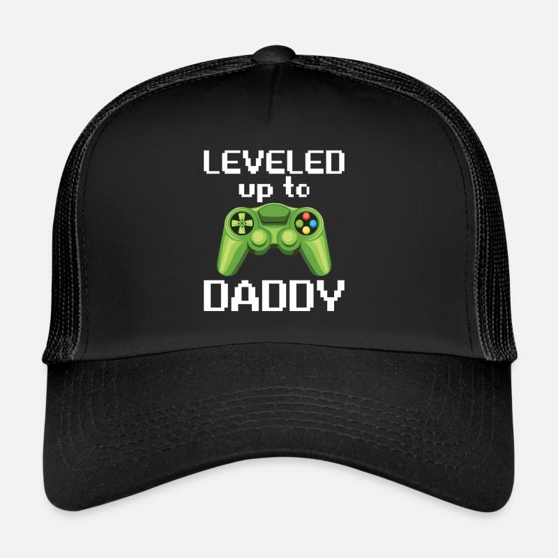 Leveled Up To Daddy Game Controller Trucker Cap
