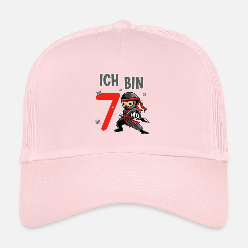 Ich bin 7 - Ninja Kinder Geburtstags Geschenk Trucker Cap