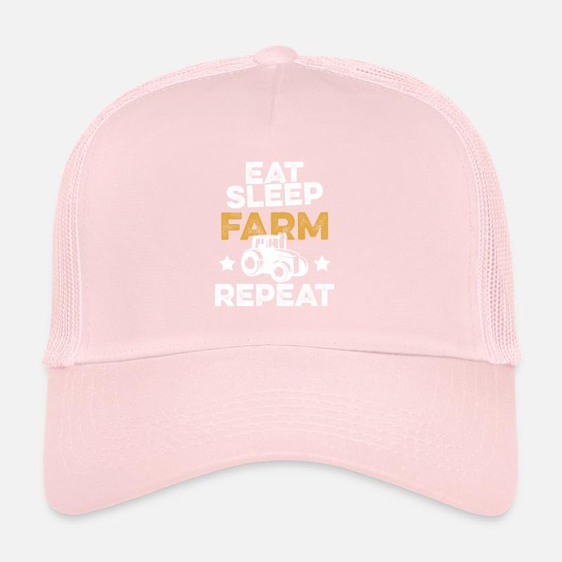 eat sleep farm repeat Casquette trucker 