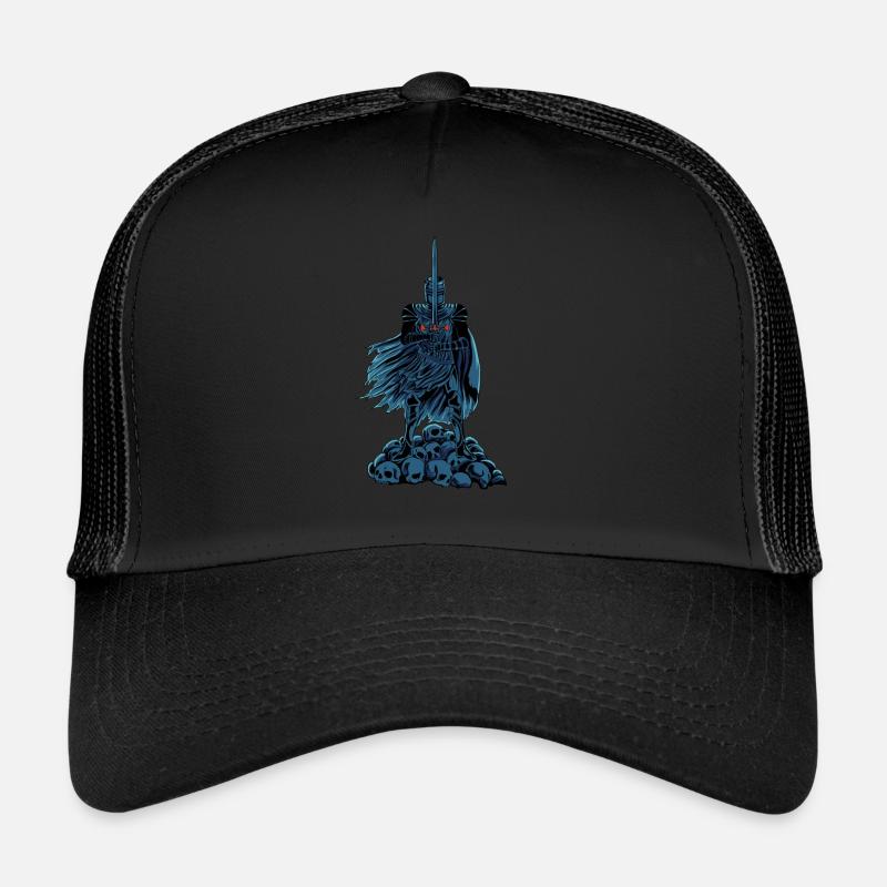 Templars with sword on skulls - Knights Templar Trucker Cap