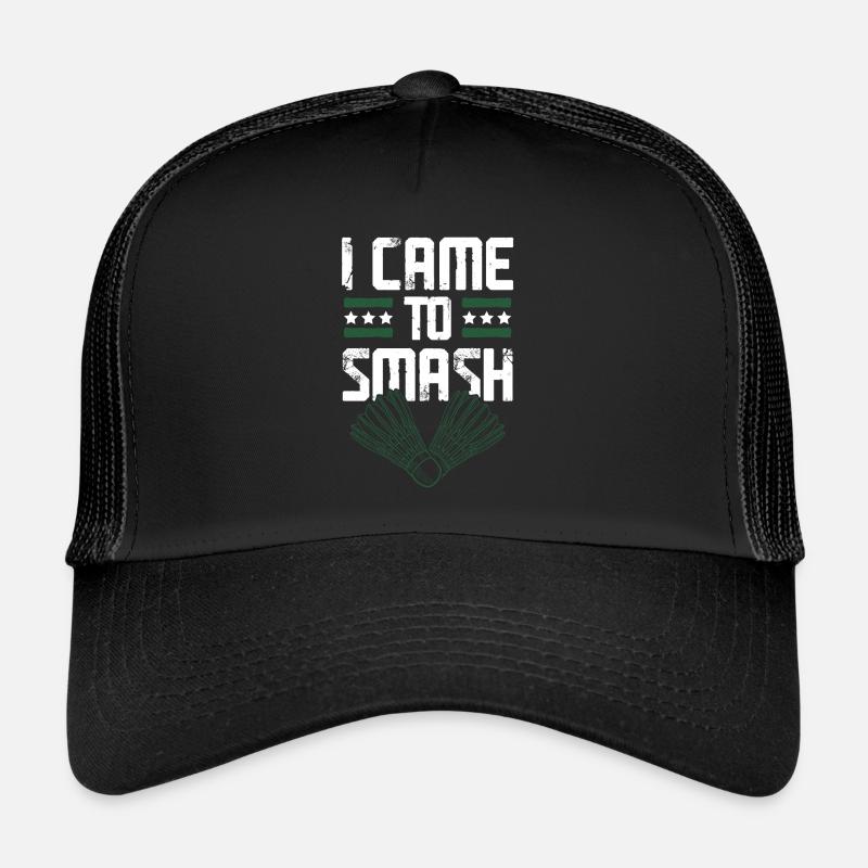 federball badminton - Trucker Cap - Schwarz/Schwarz
