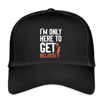 felsklettern klettern - Trucker Cap - Schwarz/Schwarz - Vorne