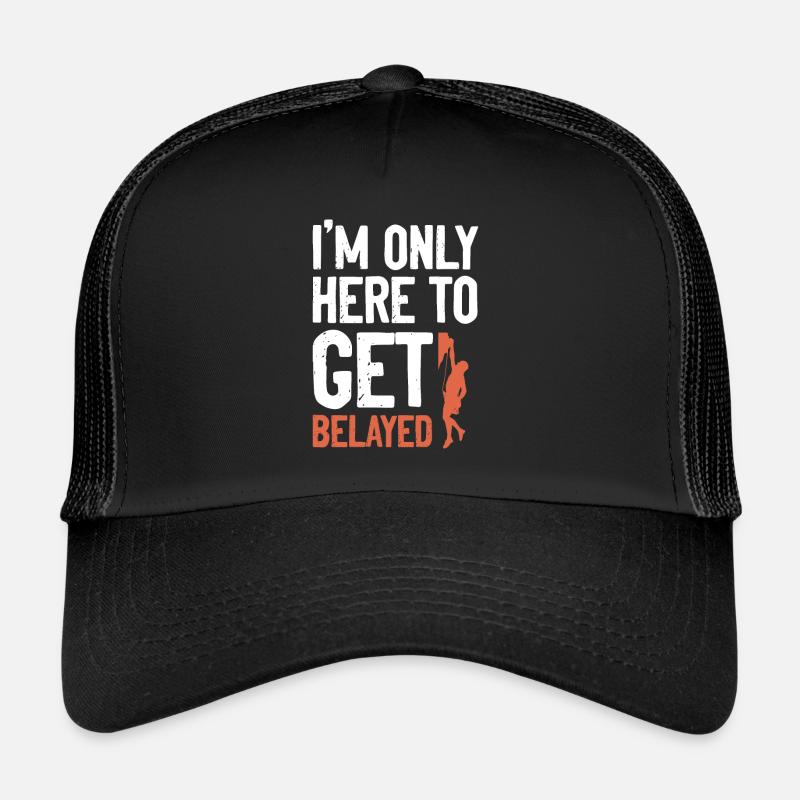 felsklettern klettern - Trucker Cap - Schwarz/Schwarz
