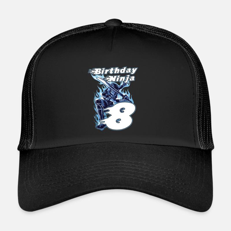 Birthday Ninja - 8e anniversaire cadeau pour Casquette trucker 