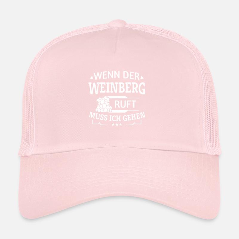 Weinanbau Weinberg Ruft ich Muss Gehen Winzer Trucker Cap