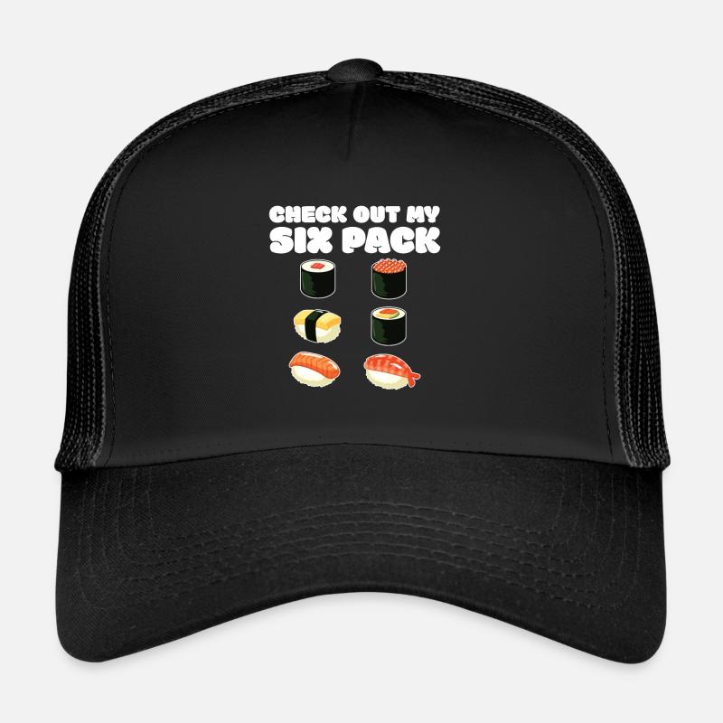 Sushi - Trucker Cap - Schwarz/Schwarz