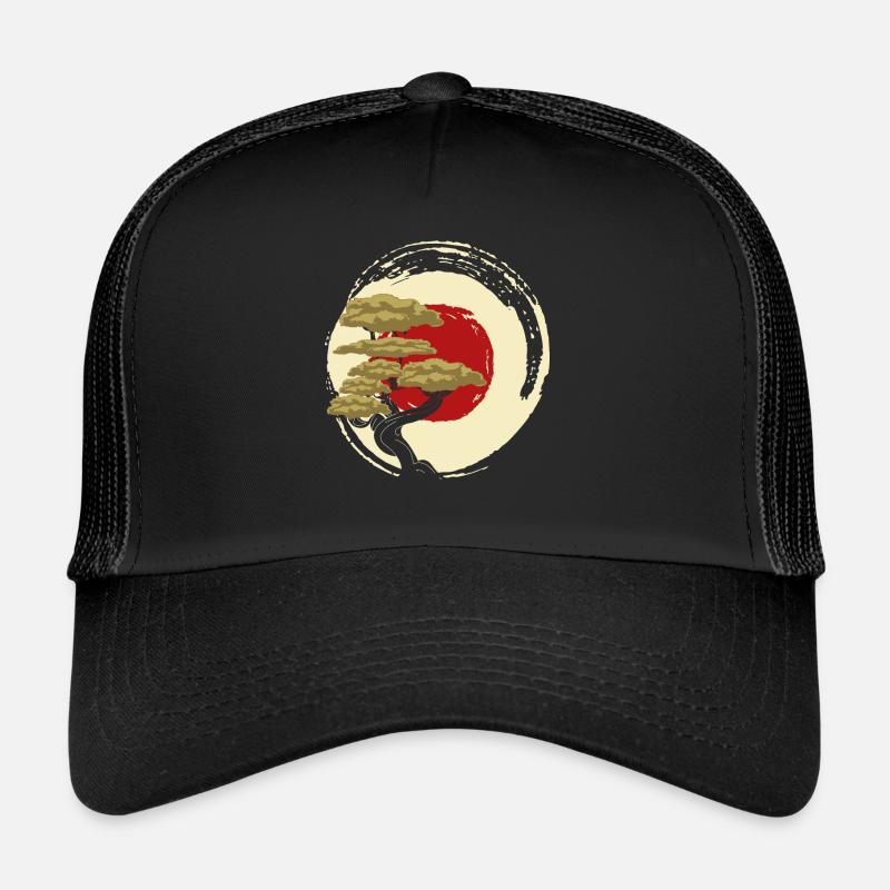 L’arbre de Bonsaï - Casquette trucker  - noir/noir