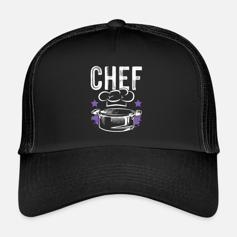 chef chef - Trucker Cap - black/black