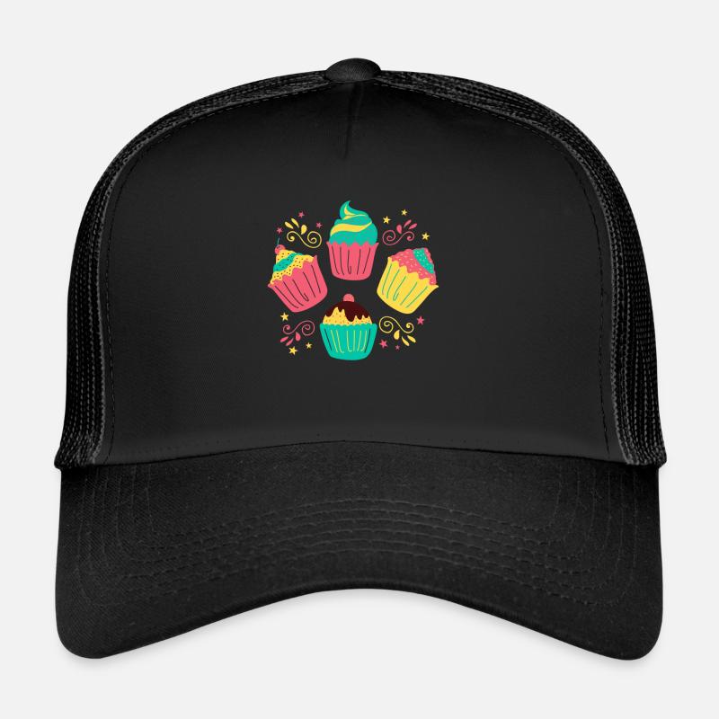 Cupcakes - Casquette trucker  - noir/noir
