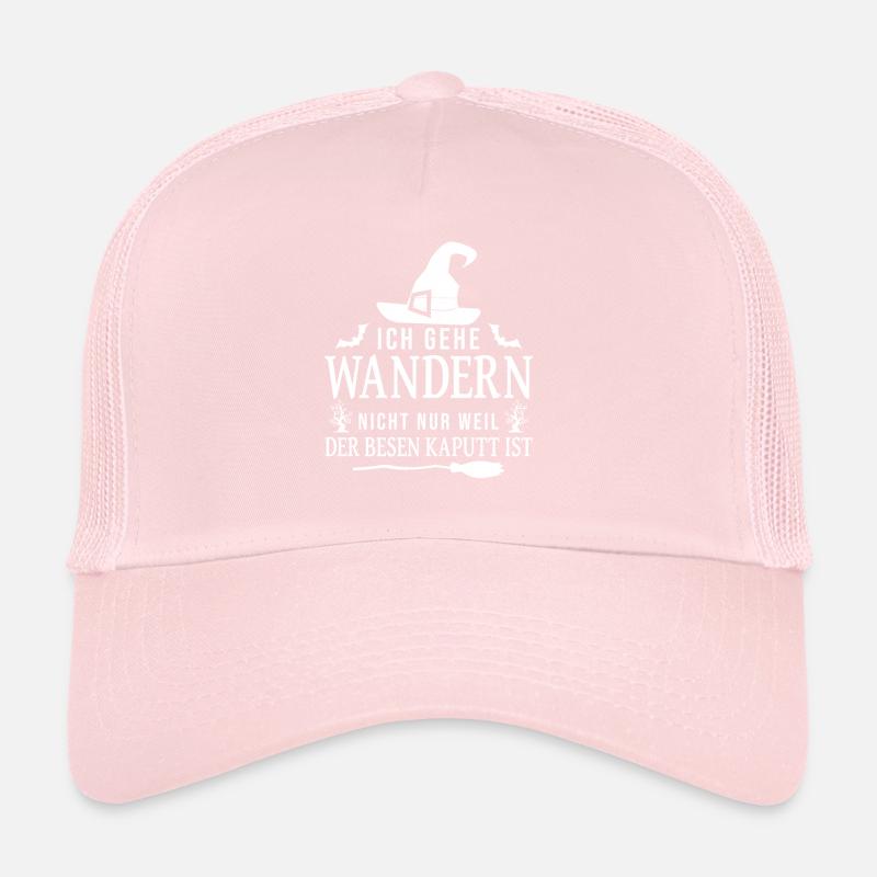 Wandern Wanderer Hexe Hexen Besen Lustiger Spruch Trucker Cap