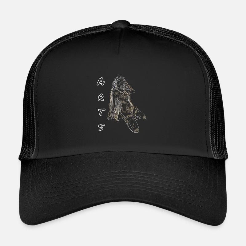 Art-acte d’une fille nue Casquette trucker 