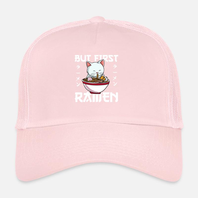 But First Ramen Cat Lover Kitty Owner Japanische Trucker Cap