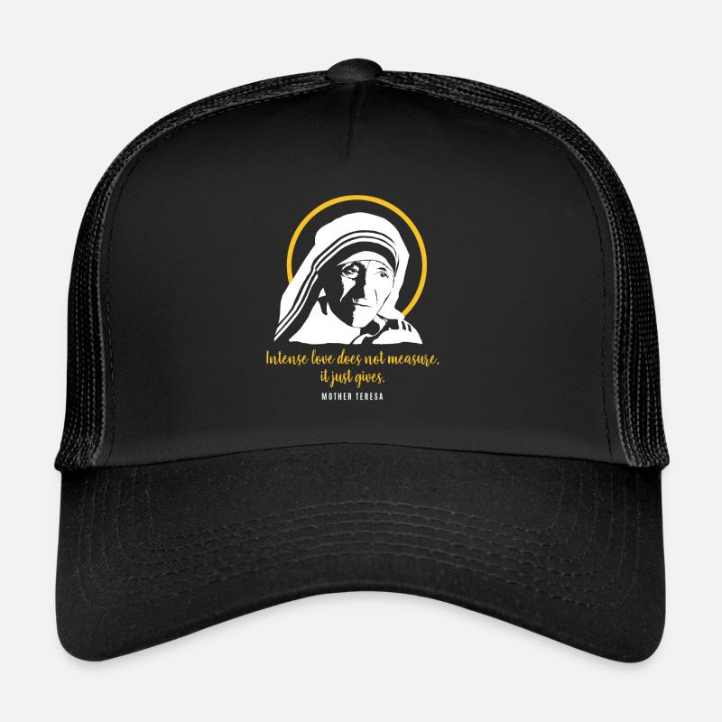 Heilige Mutter Teresa mit Heiligenschein - Spruch Trucker Cap