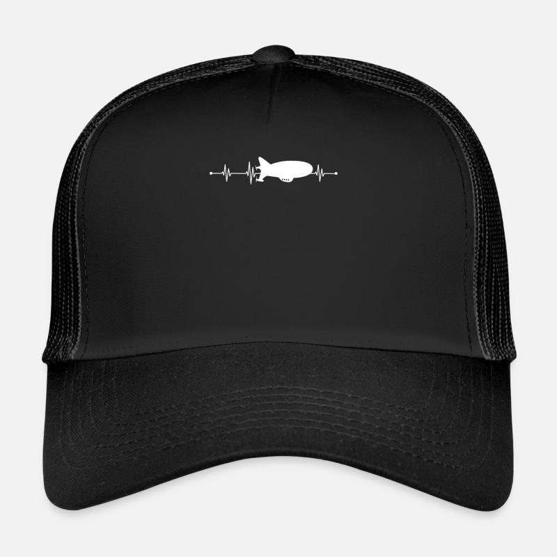 Zeppelin Herzschlag - Trucker Cap - Schwarz/Schwarz
