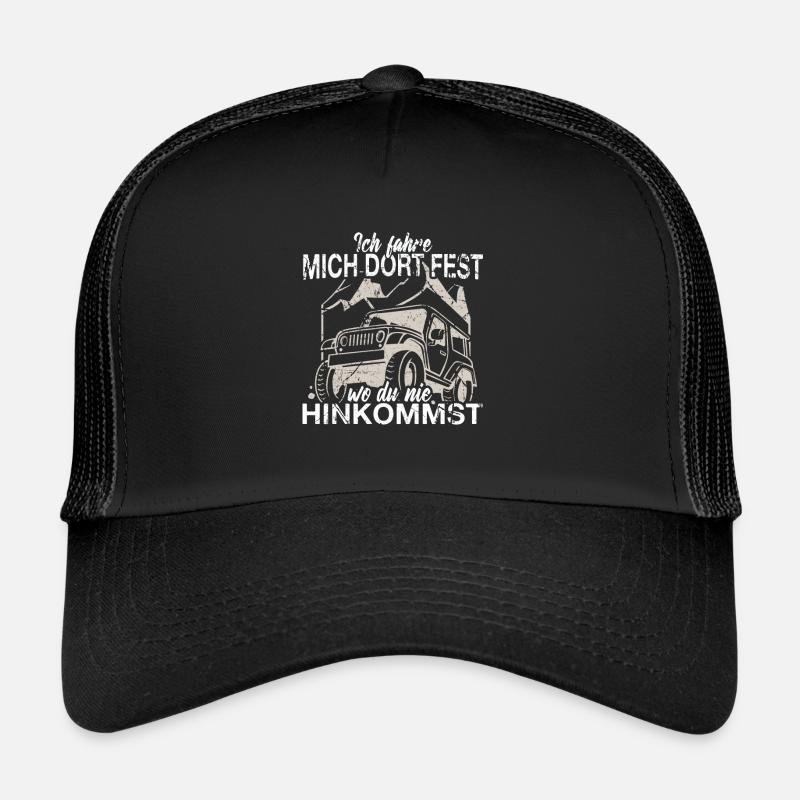 Geländewagen - Trucker Cap - Schwarz/Schwarz
