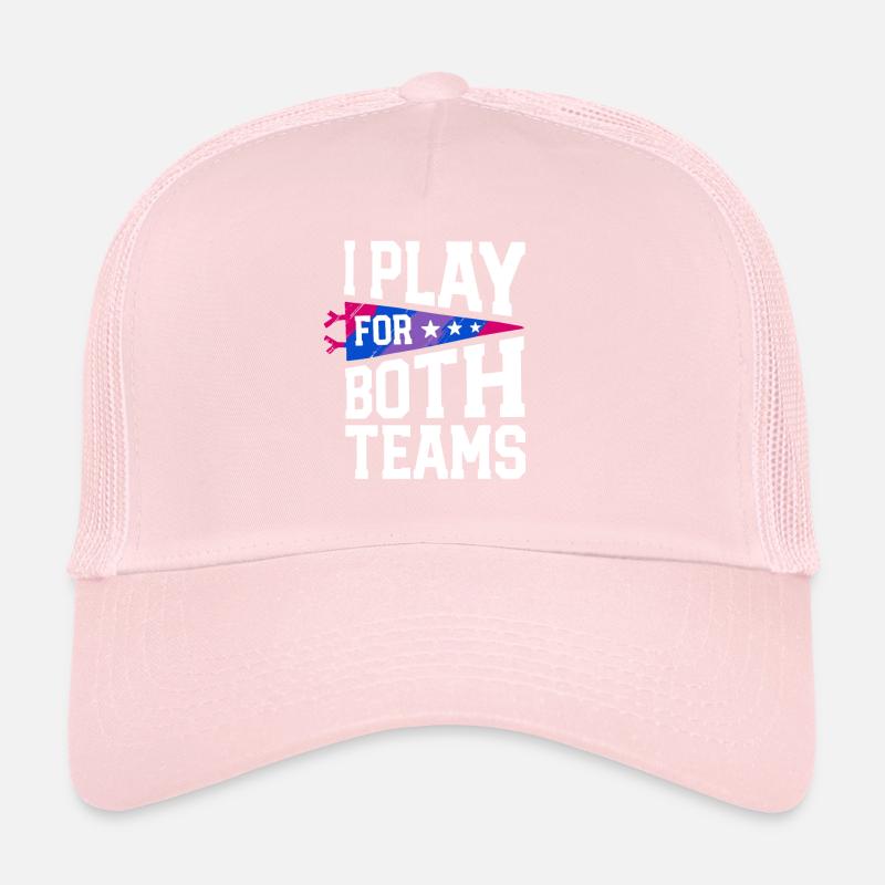 Play For Both Teams Bi Pride Flag Bisexual Trucker Cap