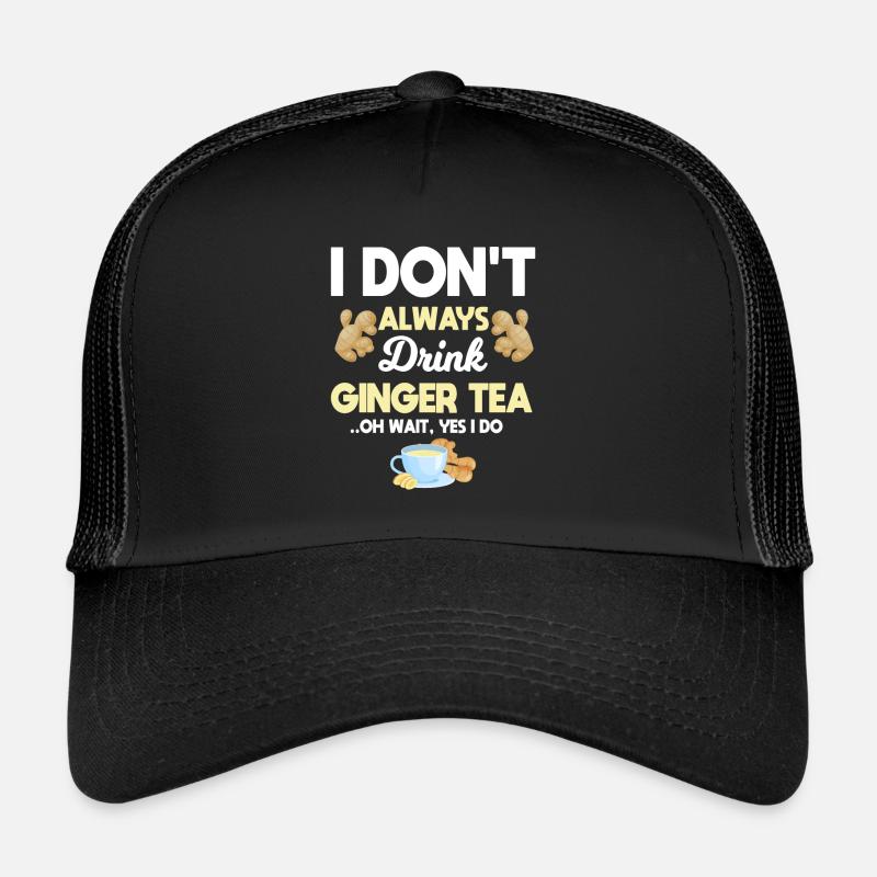 Ingwer Tee - Trucker Cap - Schwarz/Schwarz