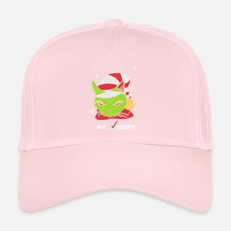 Chat de Noël vert effronté Noël Casquette trucker 