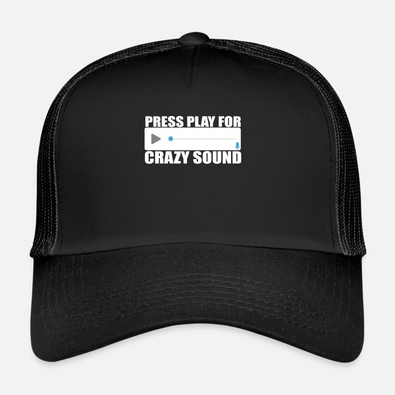 Voice messages audio files press play for - Trucker Cap - black/black