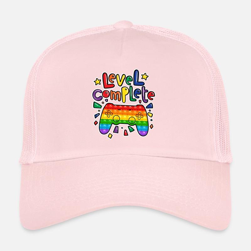 Anniversaire Junge Level Complet pop it gamer Casquette trucker 