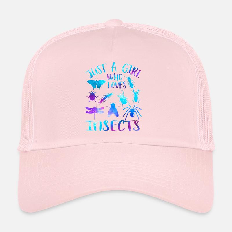 Nur ein Mädchen, das Insekten liebt Trucker Cap